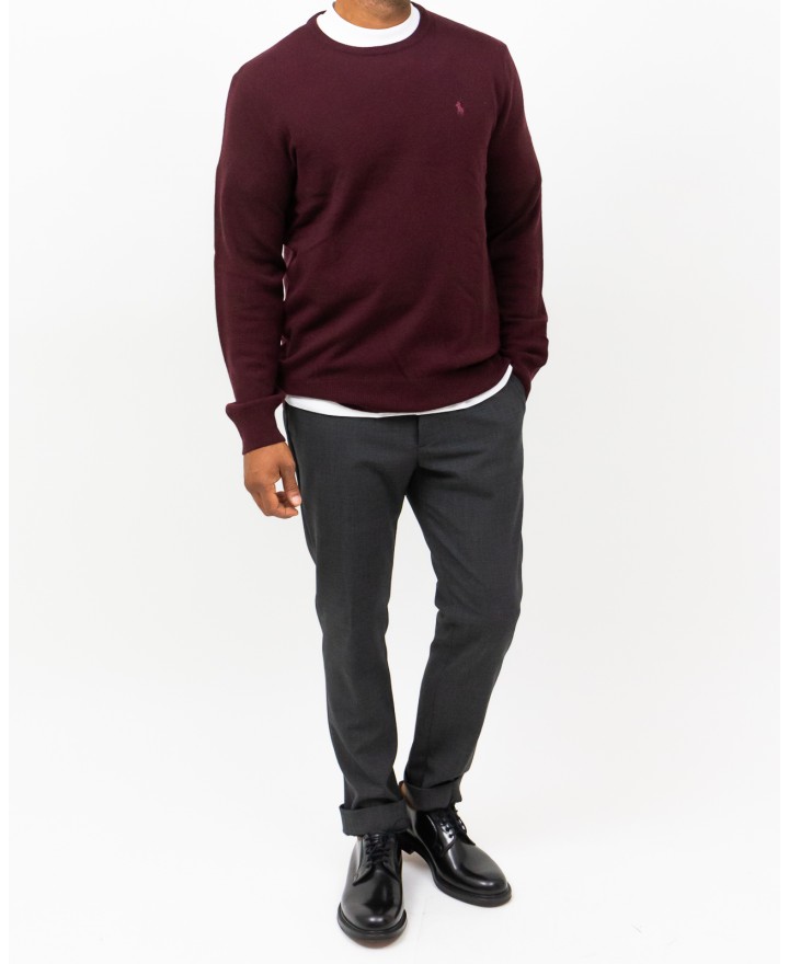 Polo Ralph Lauren - Maglia Lana Bordeaux Uomo 710974148008 I25