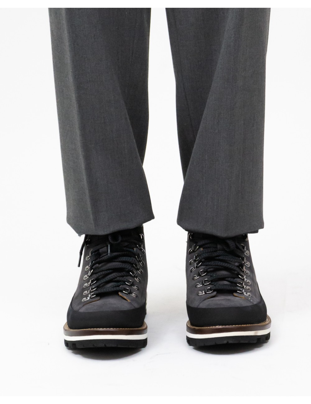 Monpiz - Pedula Lussari Suede Grigia Uomo LUSSARI SUEDE CARBON I25