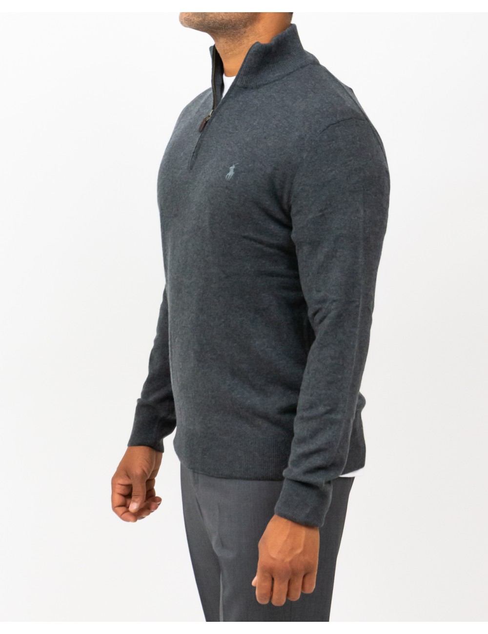 Polo Ralph Lauren - Maglia Collo Alto Grigia Uomo 710876756017 I25