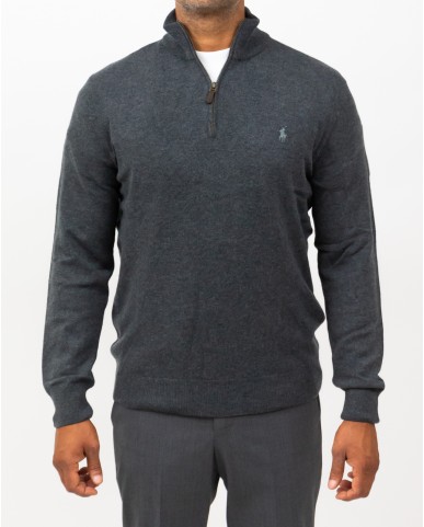 Polo Ralph Lauren - Maglia Collo Alto Grigia Uomo 710876756017 I25