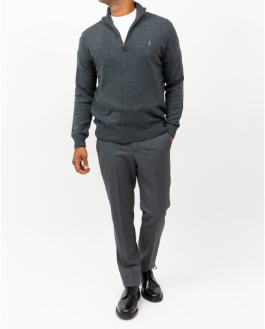 Polo Ralph Lauren - Maglia Collo Alto Grigia Uomo 710876756017 I25