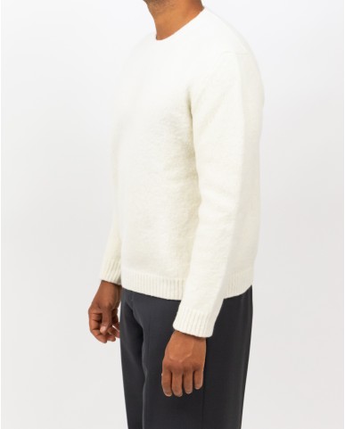 Settefili - Men's White Crew Neck RAVEL6H VE10 I25