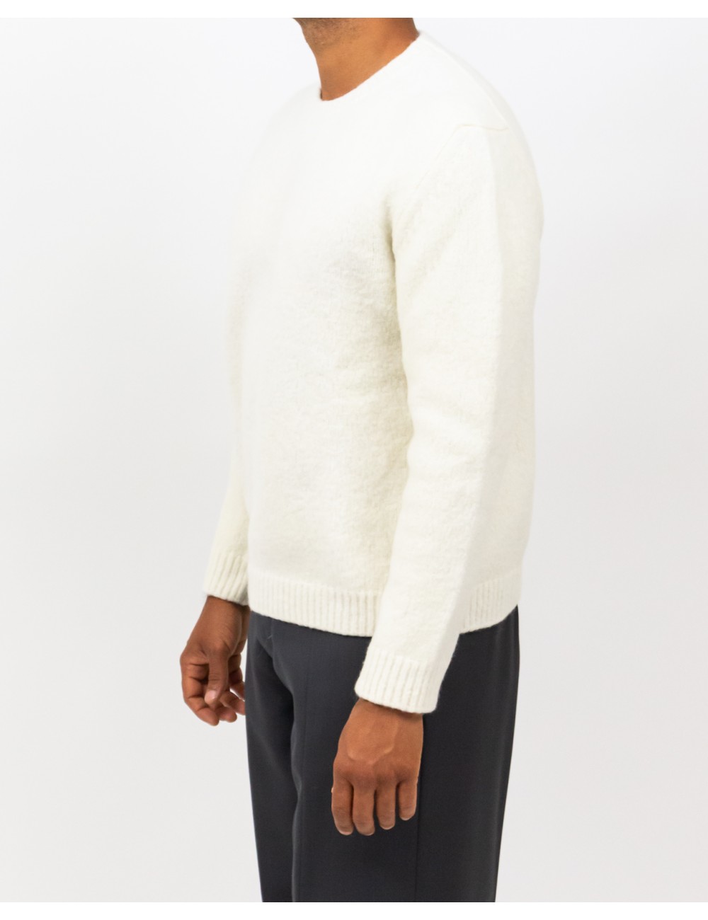 Settefili - Men's White Crew Neck RAVEL6H VE10 I25