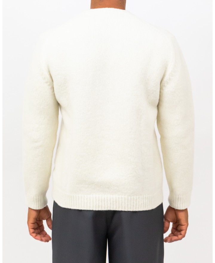 Settefili - Men's White Crew Neck RAVEL6H VE10 I25