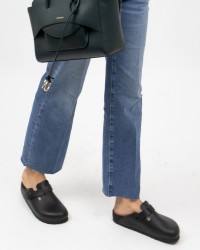 Birkenstock - Boston Exquisite Pelle Nero Donna 1026789 BLACK I25