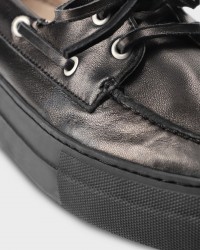 Copenhagen - Mocassini Barca Pelle Neri Donna CPH177 LEAT BLK I25