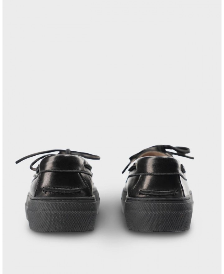 Copenhagen - Mocassini Barca Pelle Neri Donna CPH177 LEAT BLK I25