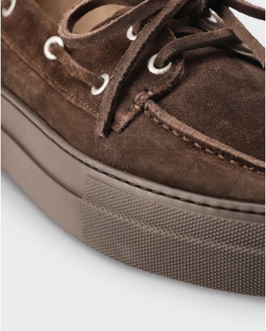 Copenhagen - Mocassini Barca Suede Marrone Donna CPH177 SUED CHOC I25