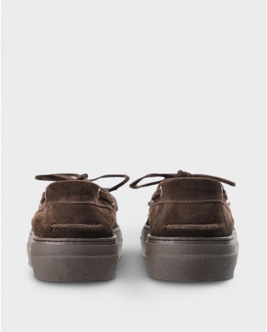 Copenhagen - Mocassini Barca Suede Marrone Donna CPH177 SUED CHOC I25