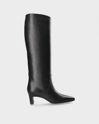 Copenhagen - Women's Black Leather Heeled Boots CPH297 LEAT BLK I25