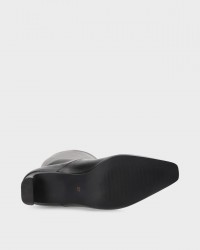 Copenhagen - Women's Black Leather Heeled Boots CPH297 LEAT BLK I25