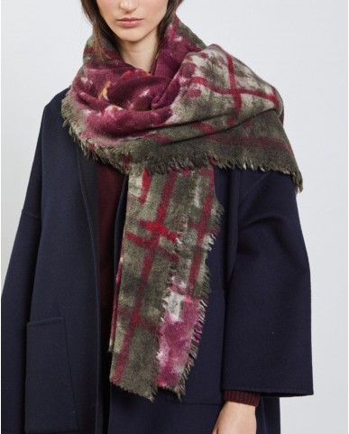 Faliero Sarti - Luz Bordeaux Women's Scarf 2034 97530 ROSA/MARR I25