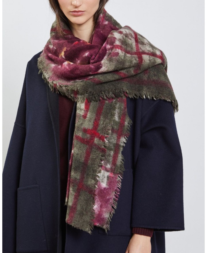 Faliero Sarti - Luz Bordeaux Women's Scarf 2034 97530 ROSA/MARR I25