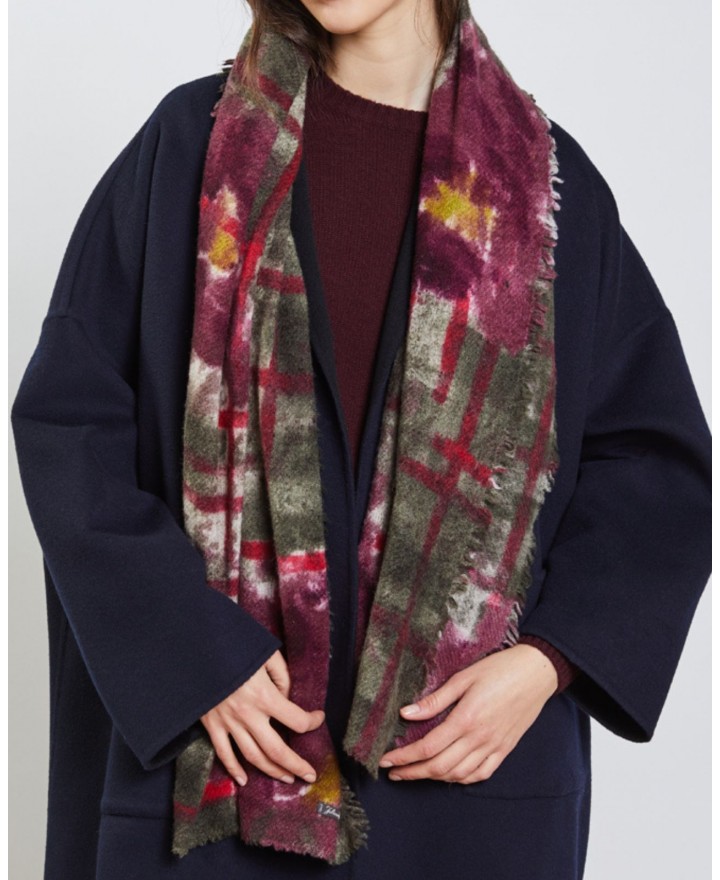 Faliero Sarti - Luz Bordeaux Women's Scarf 2034 97530 ROSA/MARR I25