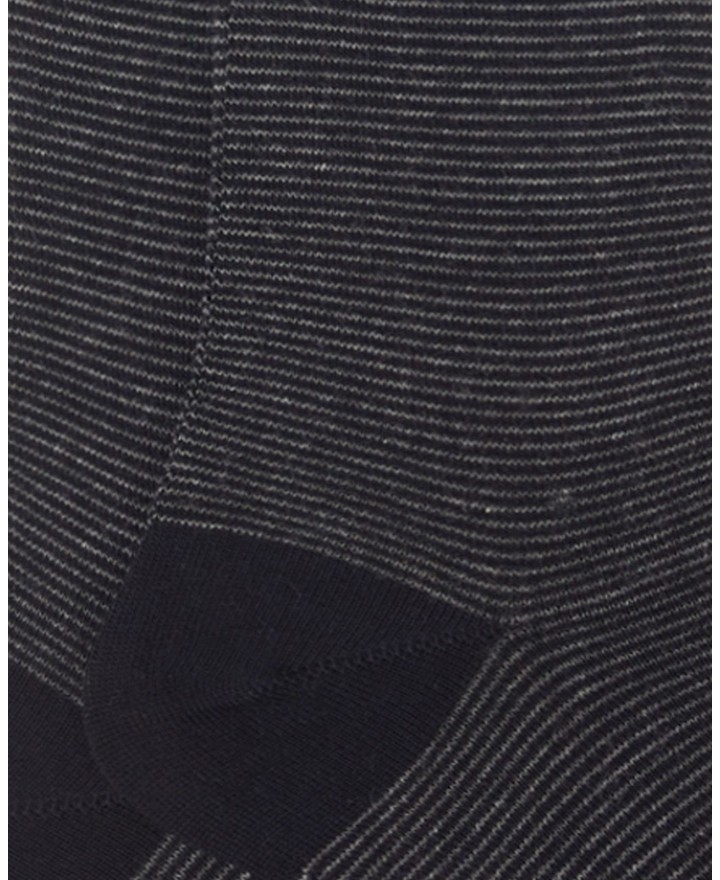 Gallo - Calze al Ginocchio Righe Blu Uomo AP103011 13449 BLU I25