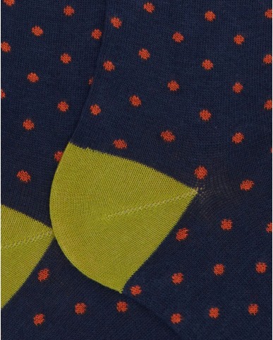 Gallo - Calze al Ginocchio Pois Blu Uomo AP103013 10623 ROYAL I25