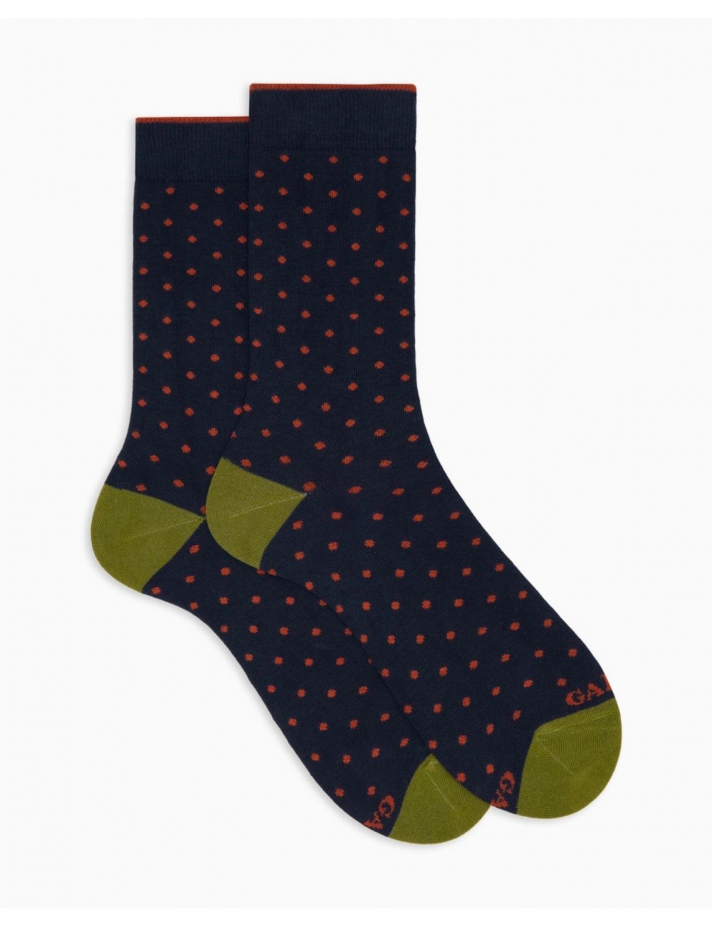 Gallo - Calze al Polpaccio Pois Blu Uomo AP103014 10623 ROYAL I25