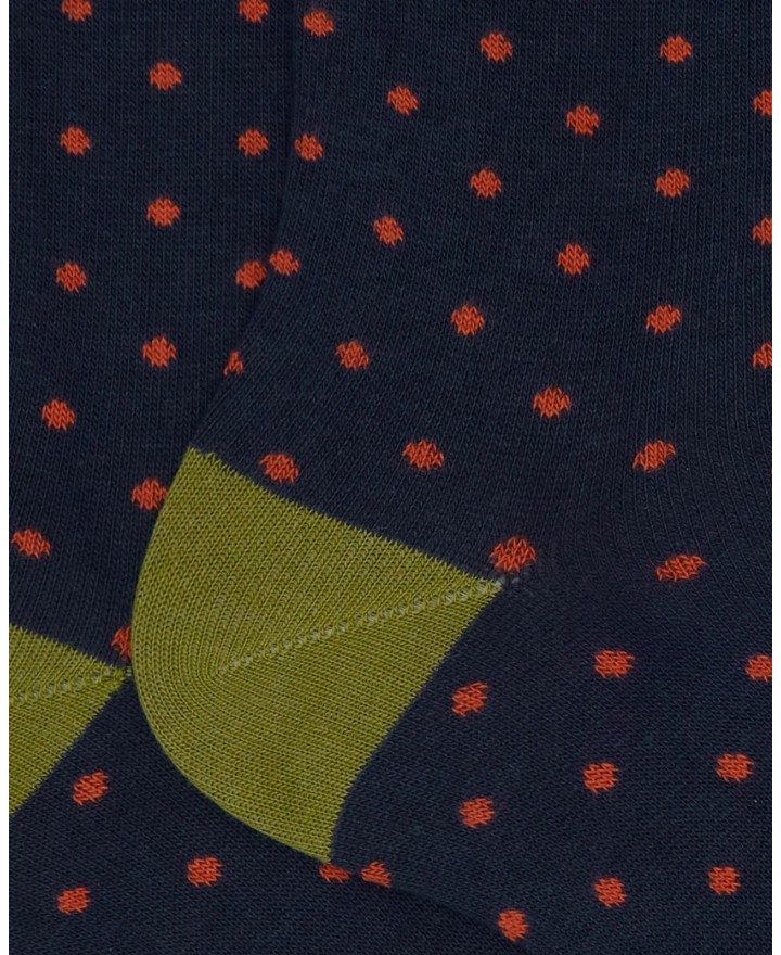 Gallo - Calze al Polpaccio Pois Blu Uomo AP103014 10623 ROYAL I25