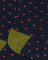 Gallo - Calze al Polpaccio Pois Blu Uomo AP103014 10623 ROYAL I25