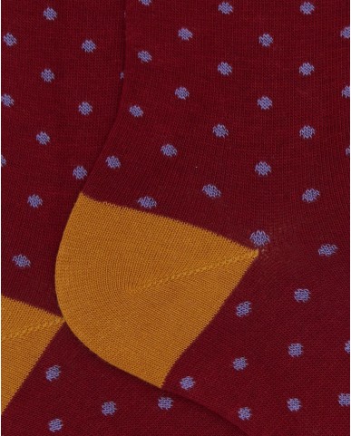 Gallo - Calze al Polpaccio Pois Rosse Uomo AP103014 32653 AMARA I25