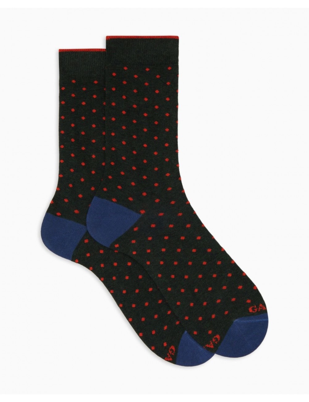 Gallo - Calze al Polpaccio Pois Verdi Uomo AP103014 32654 FORES I25