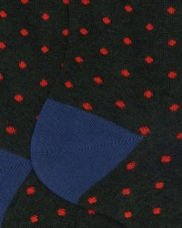 Gallo - Calze al Polpaccio Pois Verdi Uomo AP103014 32654 FORES I25