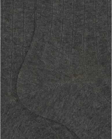 Gallo - Calze al Ginocchio Costine Grigie Uomo AP500727 11640 PIRIT I25