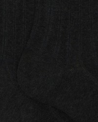 Gallo - Men's Anthracite Ribbed Knee-High Socks AP500727 11643 LAVA I25