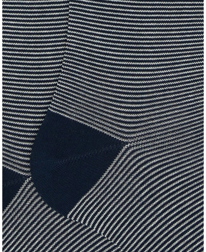 Gallo - Calze al Ginocchio Righine Blu Uomo AP502139 12726 P25