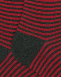 Gallo - Calze al Ginocchio Righe Windsor Rosse Uomo AP102901 32664 FORES I25