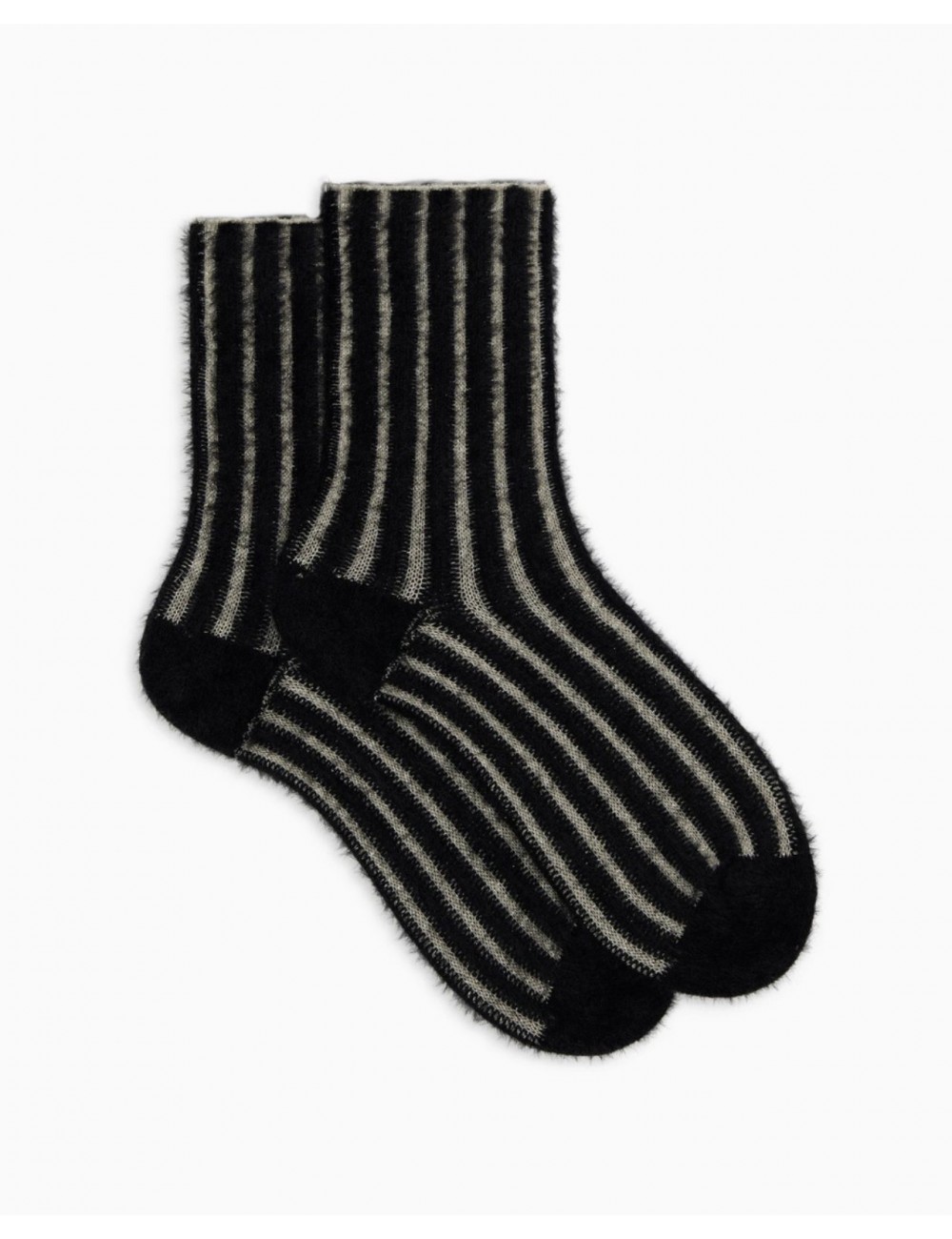 Gallo - Calze al Polpaccio Pelliccia Nere Donna AP513556 12383 ARGEN I25