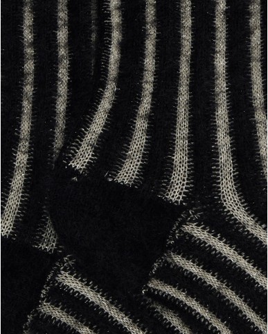 Gallo - Calze al Polpaccio Pelliccia Nere Donna AP513556 12383 ARGEN I25