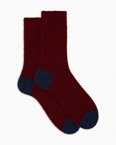 Gallo - Men's Red Wool Calf Socks AP514455 13761 I24