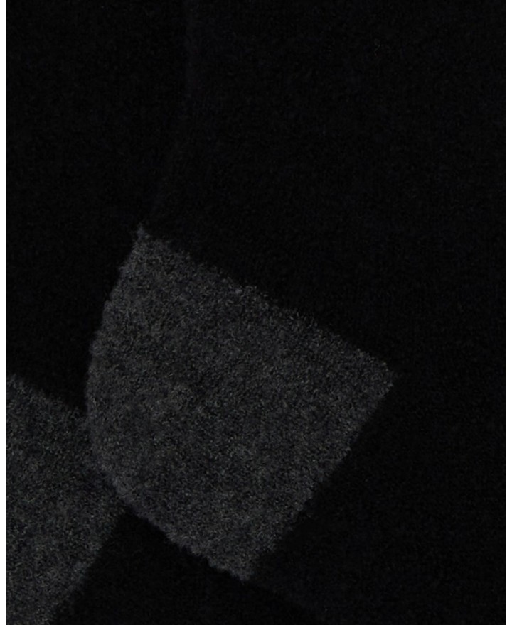 Gallo - Women's Black Bouclé Wool Calf Socks AP514457 11878 I24