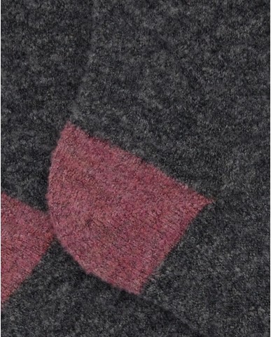 Gallo - Calze al Polpaccio Lana Bouclé Grigie Donna AP514457 32441 I24