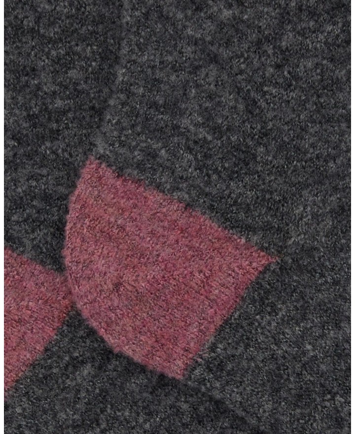 Gallo - Calze al Polpaccio Lana Bouclé Grigie Donna AP514457 32441 I24