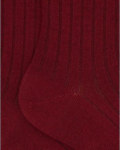 Gallo - Calze al Polpaccio Costine Rosse Donna AP514736 13632 ROSSO I25