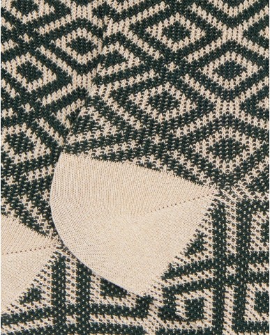 Gallo - Calze al Polpaccio Rombi Verdi Donna AP516359 15384 ORO I25