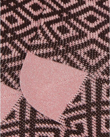 Gallo - Calze al Polpaccio Rombi Rosa Donna AP516359 15858 MOSTO I25