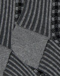 Gallo - Calze al Polpaccio Tartan Argento Donna AP516389 12438 NERO I25