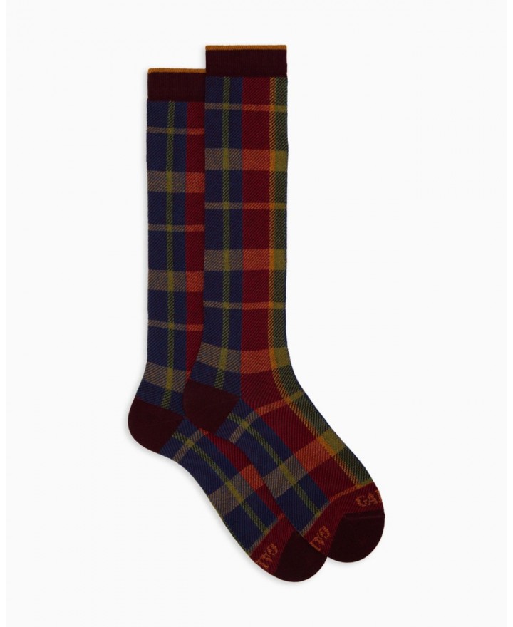 Gallo - Calze al Ginocchio Tartan Rosse Uomo AP516445 15681 BIETO I25