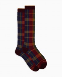 Gallo - Calze al Ginocchio Tartan Rosse Uomo AP516445 15681 BIETO I25