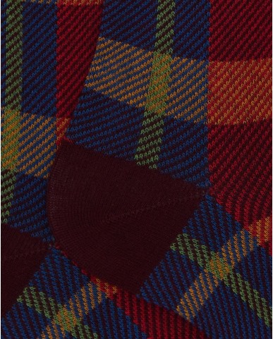 Gallo - Calze al Ginocchio Tartan Rosse Uomo AP516445 15681 BIETO I25