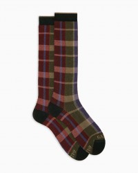 Gallo - Calze al Ginocchio Tartan Foresta Uomo AP516445 30348 FORES I25