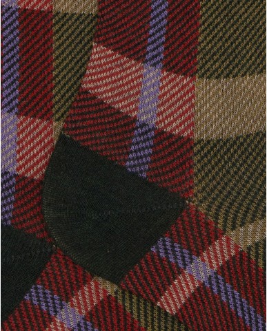 Gallo - Calze al Ginocchio Tartan Foresta Uomo AP516445 30348 FORES I25