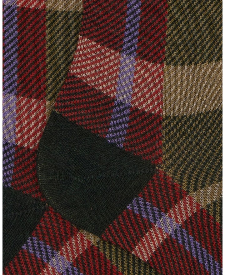 Gallo - Calze al Ginocchio Tartan Foresta Uomo AP516445 30348 FORES I25