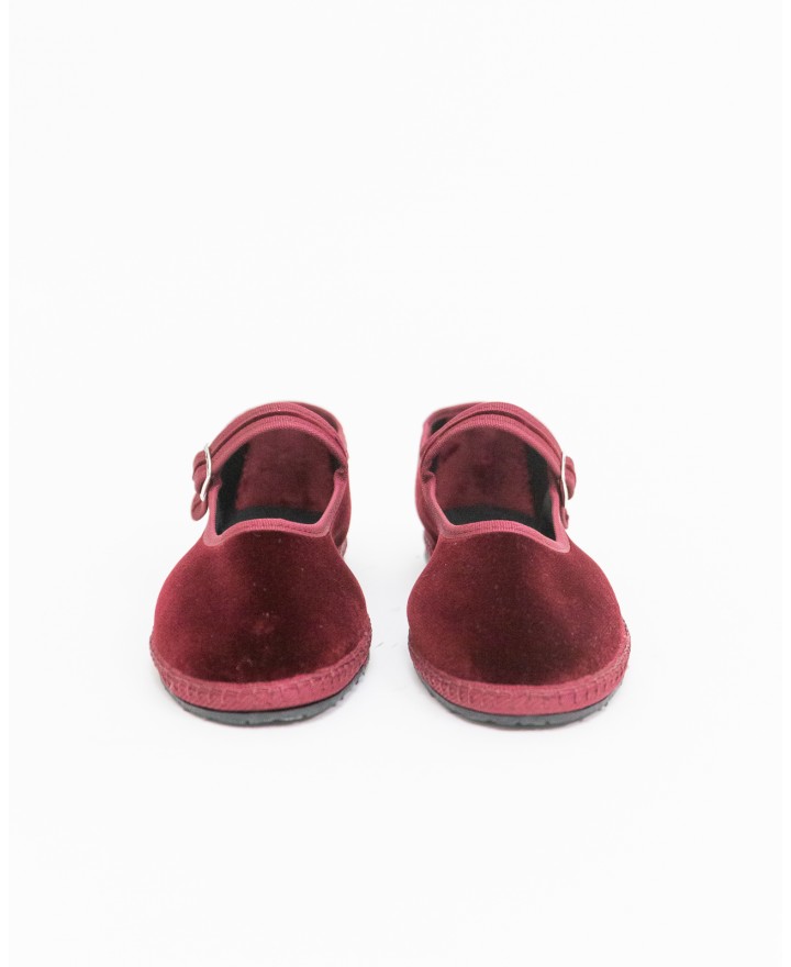 Fratta - Friulane Laccio Velluto Bordeaux Donna 000203 BORDEAUX CON