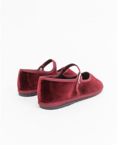 Fratta - Friulane Laccio Velluto Bordeaux Donna 000203 BORDEAUX CON