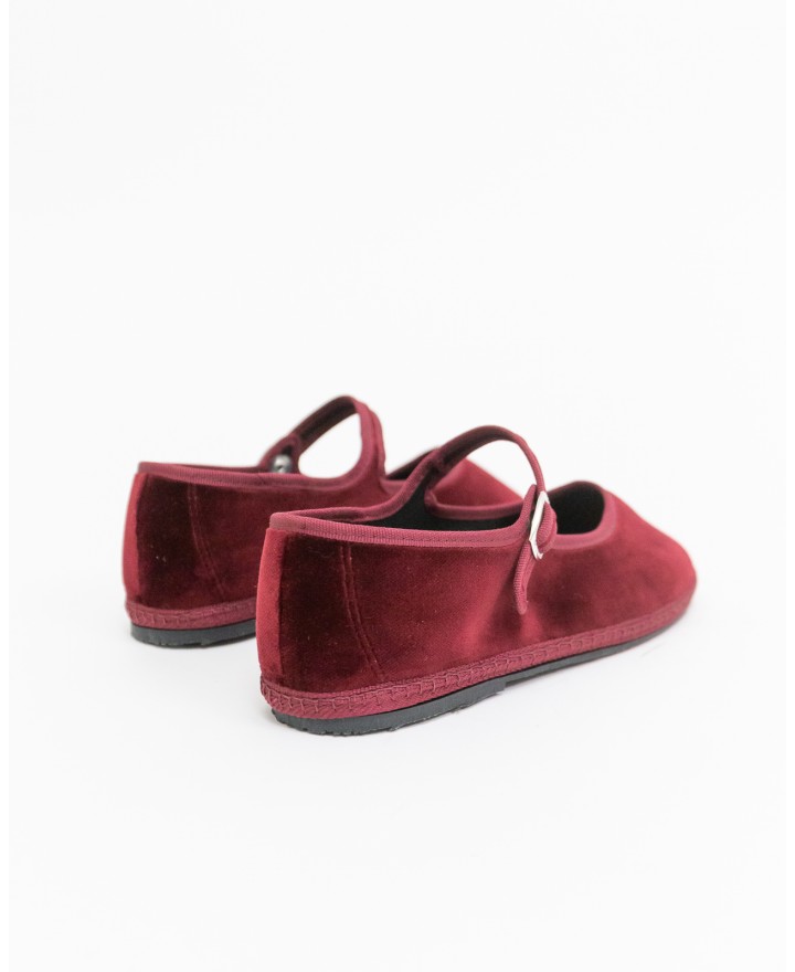 Fratta - Friulane Laccio Velluto Bordeaux Donna 000203 BORDEAUX CON