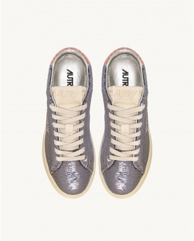 Autry - Dallas Silver Sequined Women's Shoe ADLW TI02 I25